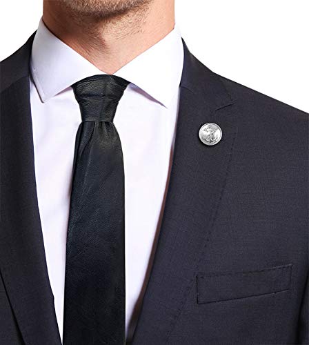 Remo Sartori Italy Men's Real Leather Skinny Tie