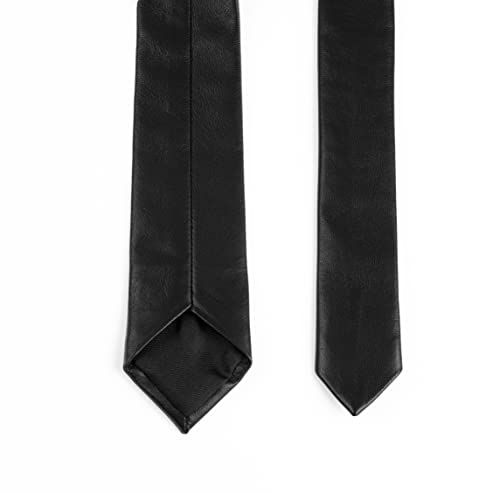 Remo Sartori Italy Men's Real Leather Skinny Tie