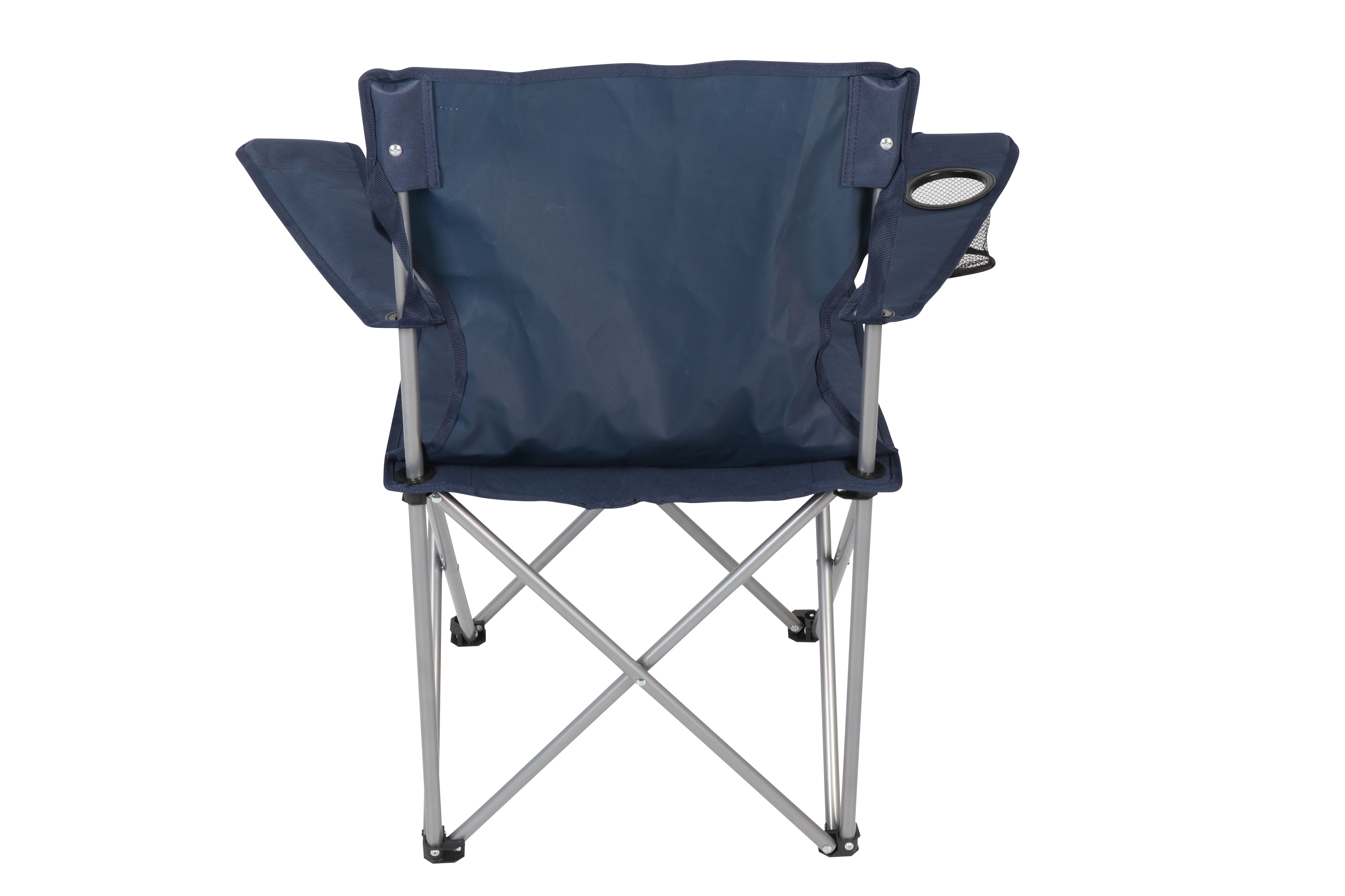 Blue Ozark Trail Folding Camp Chair with Cup Holder