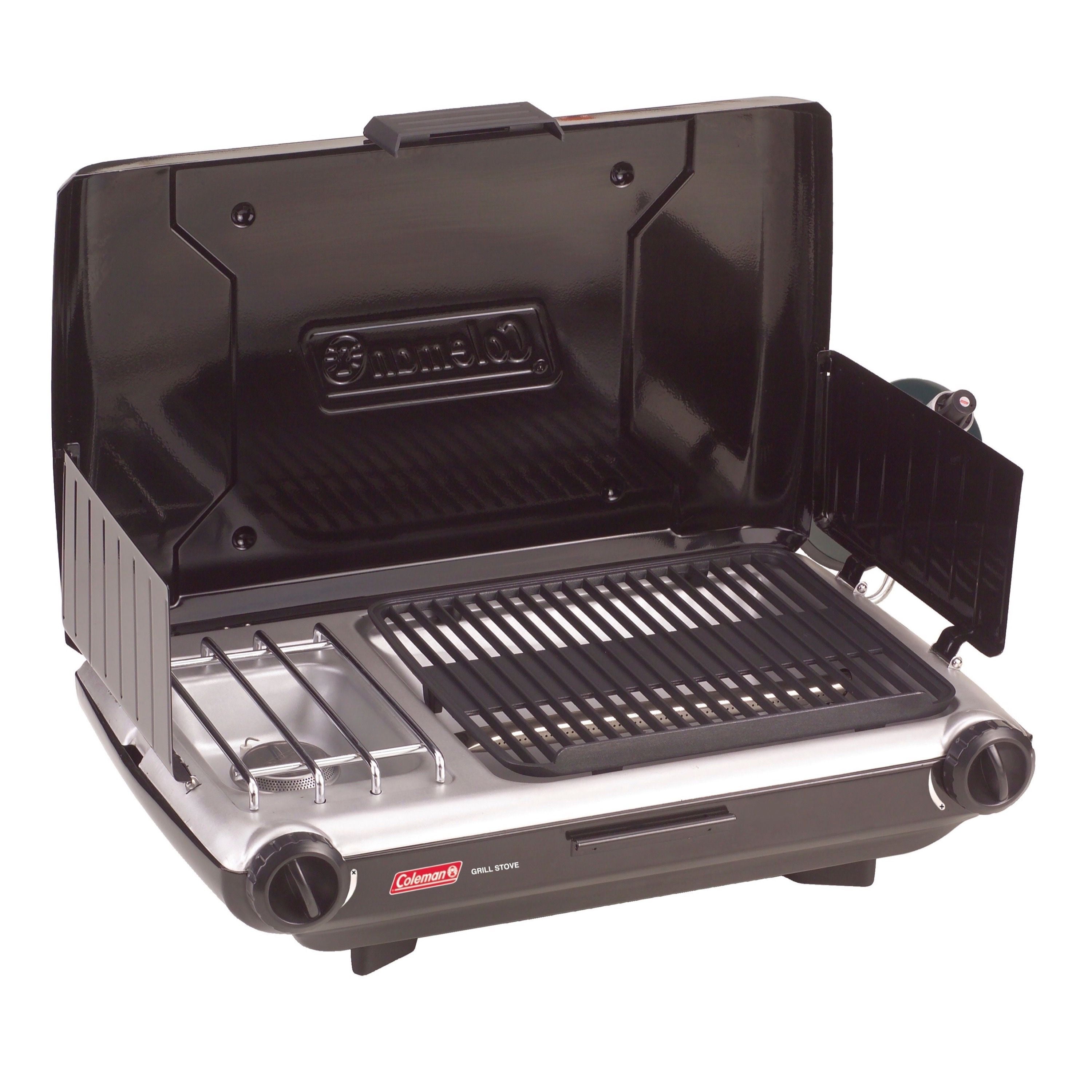 Coleman 2-in-1 Camping Grill/Stove, Propane with Adjustable Burners