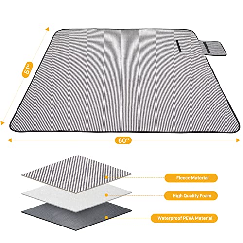 4 Person Picnic Backpack with Leakproof Cooler & Blanket