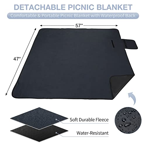 Insulated Picnic Backpack for 4 with Stainless Cutlery