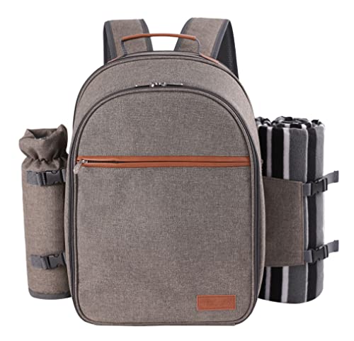 Apollo Walker Picnic Backpack Set for 2 in Beige