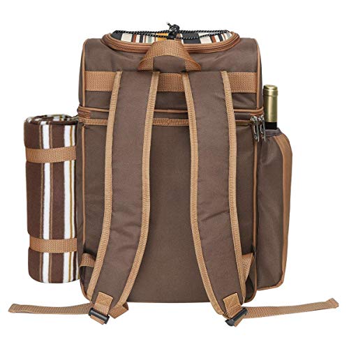 Hap Tim Picnic Backpack for 2 with Cooler Compartment