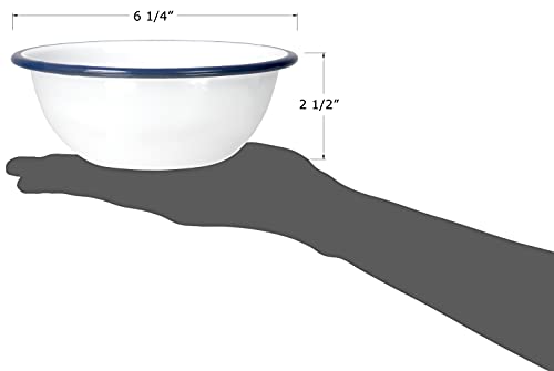 Red Co. Enamelware Metal Cereal Bowl Set