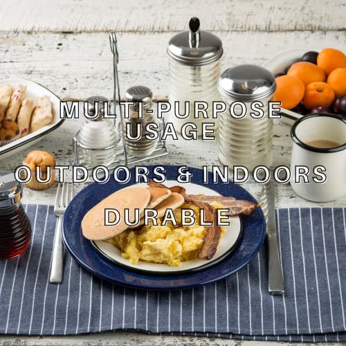 Enamelware Rectangular Serving Bake Pan, Classic Vintage Style