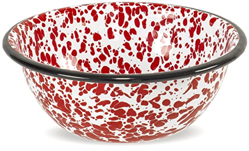 Red Co. 4-Piece Enamelware Cereal Bowl Set