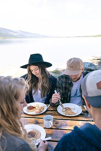 Stansport Deluxe Enamel Tableware Set - White