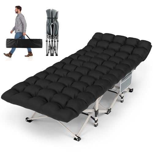 ZENPETIO Portable Folding Camping Cot - Heavy Duty