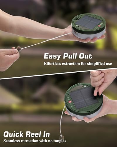 Anpro 39.4Ft Solar Camping String Light with Remote