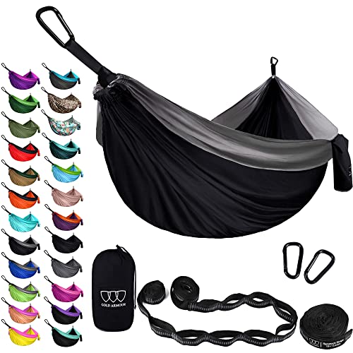 Gold Armour XL Double Camping Hammock with Tree Straps