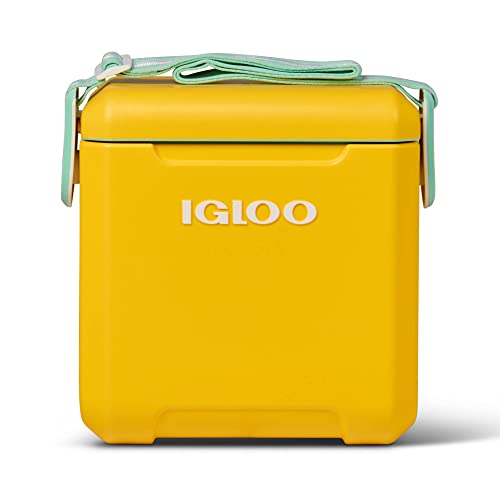 Igloo 11 Quart Yellow Picnic Cooler with Straps