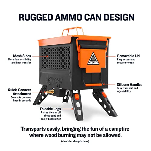 Ignik FireCan Portable Propane Fire Pit with Hose