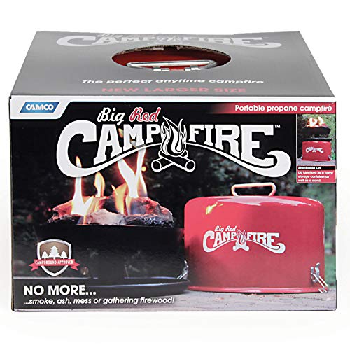 Camco 13.25" Big Red Campfire Portable Propane Fire Pit