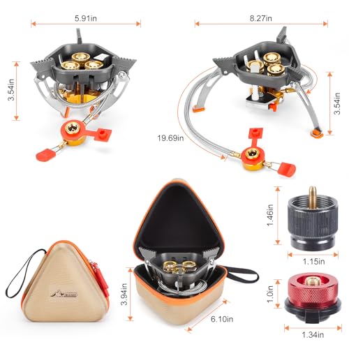 WADEO 7200W Windproof Camping Gas Stove with Ignition