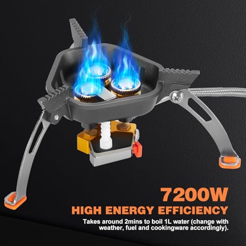 WADEO 7200W Windproof Camping Gas Stove with Ignition