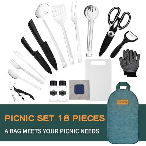 Portable Camping Cooking Utensils Set for Outdoor Cooking