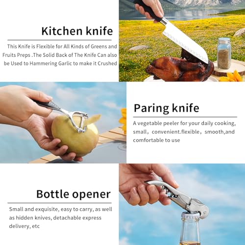 Evanda 10-Piece Stainless Steel Camping Cooking Utensil Set