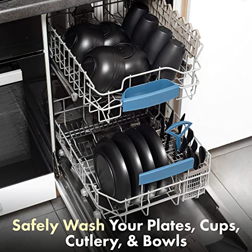 Wheat Straw Dinnerware Set for 6 - Lightweight, Unbreakable