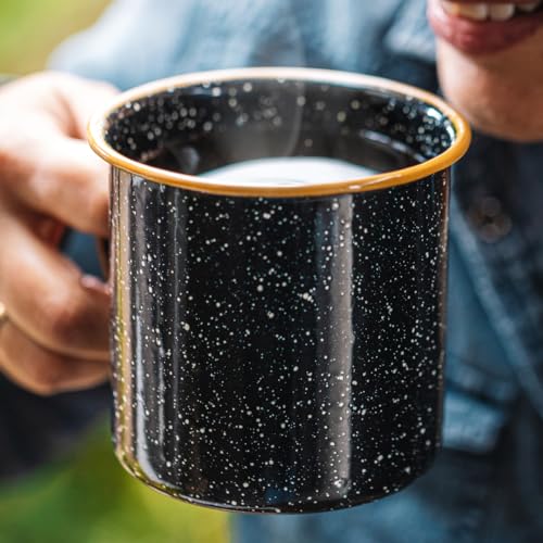 12-Piece Granite Ware Outdoor Dining Set: Plates, Bowls, Mugs