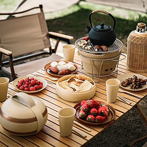 17PCS Portable Camping Picnic Dishes Set - BPA Free