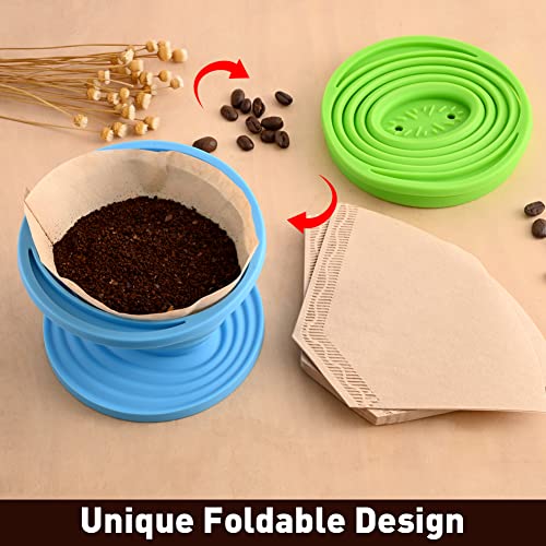 Abnaok Silicone Pour Over Coffee Dripper Set