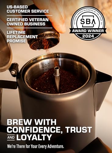 COLETTI Bozeman Stainless Coffee Percolator - 9 Cup