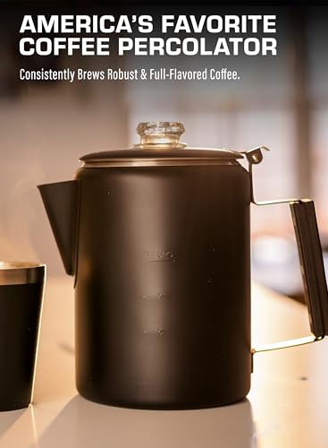 COLETTI Bozeman Stainless Coffee Percolator - 9 Cup