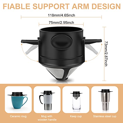 Portable Stainless Steel Coffee Maker for Travel Camping