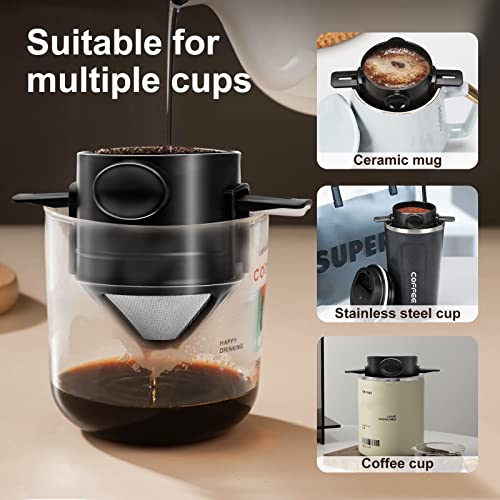 Stainless Steel Portable Camping Pour Over Coffee Filter