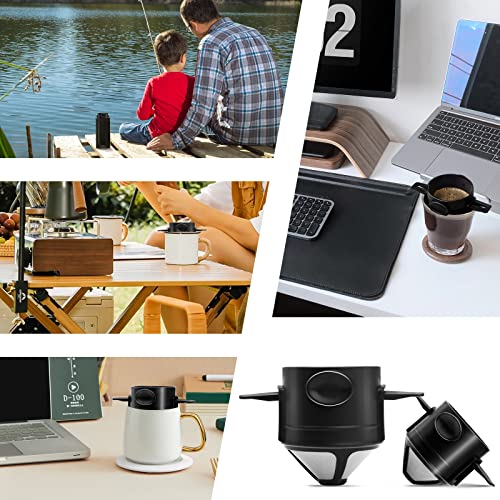 Stainless Steel Portable Camping Pour Over Coffee Filter