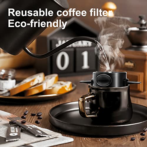 Stainless Steel Portable Camping Pour Over Coffee Filter