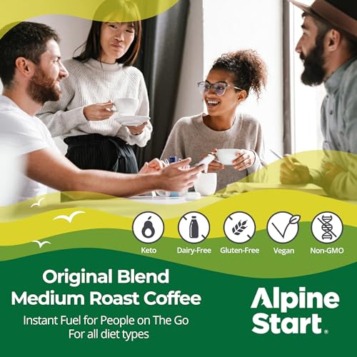 Alpine Start Premium Instant Medium Roast Coffee 8-Pack