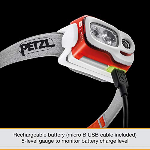 PETZL Swift RL Headlamp - 900 Lumens, Auto Brightness
