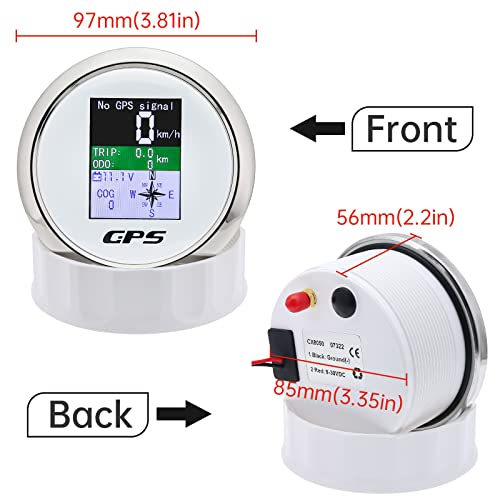 MAIMEIMI GPS Speedometer 85mm - Waterproof Boat Marine