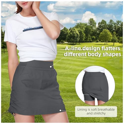 CAMEL CROWN Women's Casual Skort Golf Skirt Purple