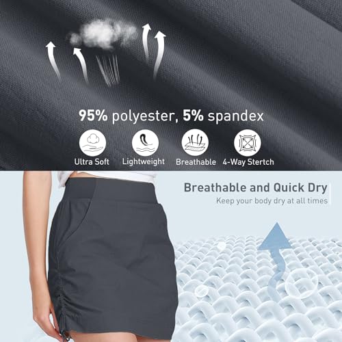 CAMEL CROWN Women's Casual Skort Golf Skirt Purple