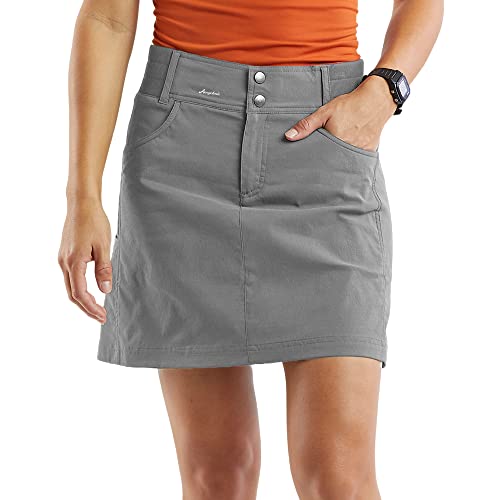 Aurgelmir Women's Mid Rise Golf Hiking Skorts Grey