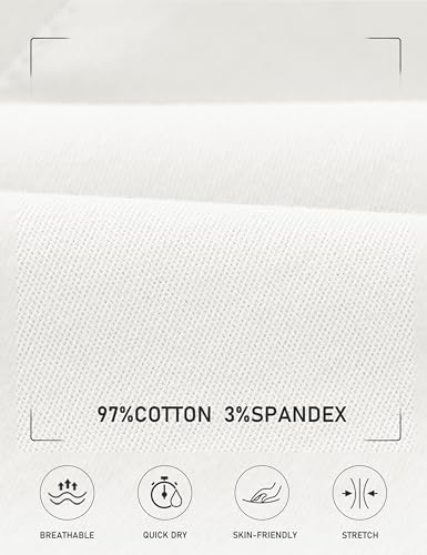 MoFiz Women's Knee Length Athletic Cargo Skirt White