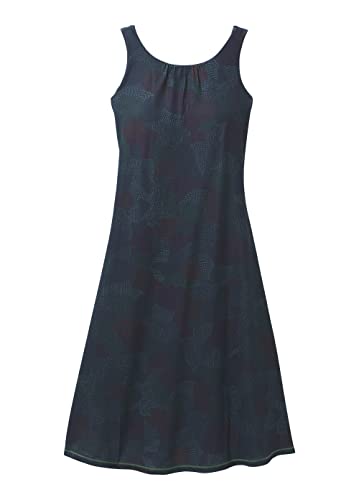 prAna Women's Skypath Dress - Deep Pine Dotty