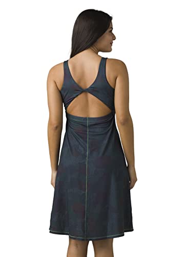 prAna Women's Skypath Dress - Deep Pine Dotty
