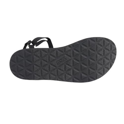 Teva Women's Slim Black Sandal, Size 8