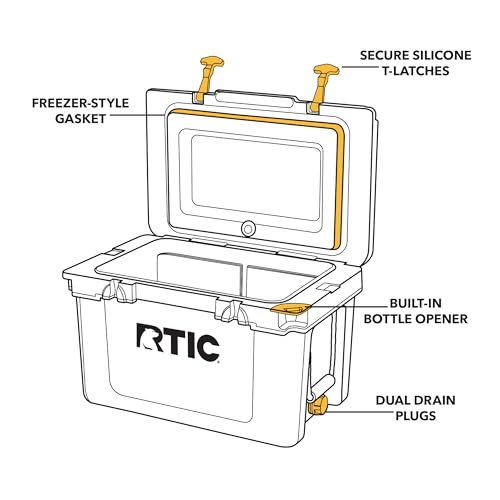 RTIC Ultra-Light 32 Quart Hard Cooler for Camping