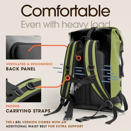 Earth Pak Waterproof Hiking Backpack with Phone Case