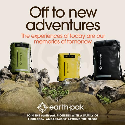 Earth Pak Waterproof Hiking Backpack with Phone Case