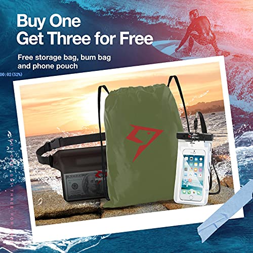 Lightweight Waterproof Dry Bag with Waist Pouch