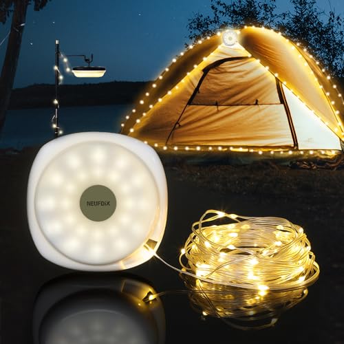 Outdoor Camping Lantern String Lights, 32.8ft Waterproof IPX4