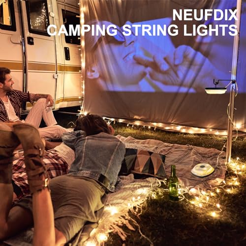 Outdoor Camping Lantern String Lights, 32.8ft Waterproof IPX4