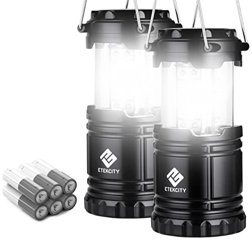 Etekcity Lantern Camping LED Flashlight 2 Pack Black