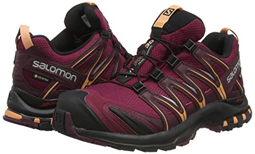 Salomon Women's Trail Running Sneakers - Burgundy 8.5
